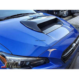 JPMCarbon Nouvelle prise d'air de capot en fibre de carbone pour WRX STI 2015-2021, grille noire à visser avec vis, pour rétrofit/amélioration - Product Image 2