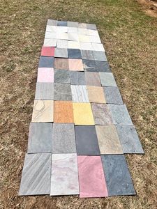 Dalles fines brossées en quartzite avec résistance à l'érosion acide, design moderne pour usage hôtelier - Product Image 4