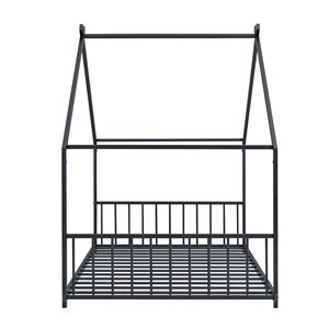 Letto a castello in metallo nero per bambini, misura singola - Product Image 6