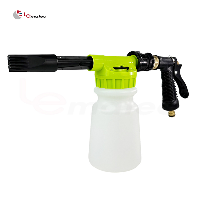 LEMATEC Garden Hose Foam Gun with Adjustable Foam Control Low Pressure for Car Wash & Vehicle Detailing Home & Outdoor Use