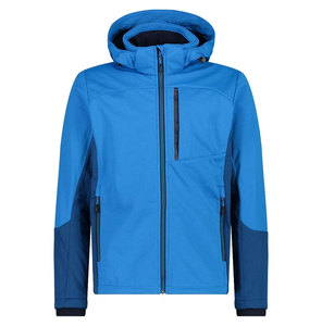OEM Wholesale Price <b>Padded</b> Softshell <b>Jacket</b> Customization Sports Athletic Fit Hooded Windbreaker Hybrid Design Autumn Front - Product Image 4