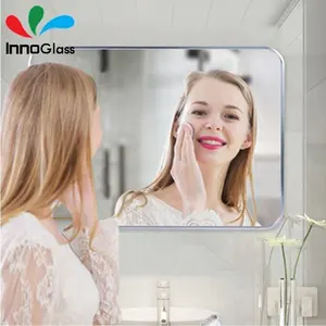 INNOGLASS Cermin Perak Sangat Jernih Tanpa Tembaga 3-6mm Tahan Ledakan Tahan Korosi Kaca Tahan Kelembaban Antioksidan