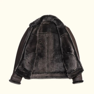 แจ็คเก็ตหนังแท้บุขนแกะสำหรับผู้ชายขายดี - กันน้ำ ระบายอากาศได้ดี บุขนเทียม ดีไซน์แฟชั่นใหม่ - Product Image 2