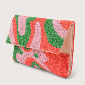 rending Seed Bead Clutch Evening Bag Women <b>Sequin</b> Envelope Purse Bridal Wedding Party Cocktail Formal Handbag Fabric Pouch Case - Product Image 1