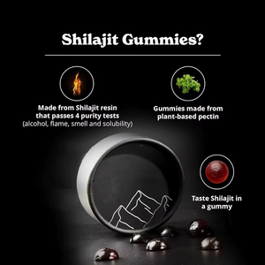Gomitas de Shilajit del Himalaya de Marca Privada OEM, Gomitas de Shilajit del Himalaya Puro con Extracto de Ashwagandha, Suplemento Dietético - Product Image 2