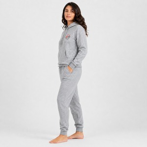 Ensemble de survêtement en polaire pour femme de qualité supérieure, tissu doux et chaud, sweat à capuche et pantalon, coupe confortable pour la mode décontractée d'hiver - Product Image 3