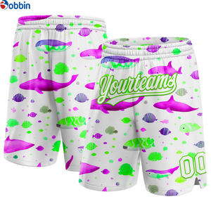Pantalones Cortos de Playa para Hombre, Transpirables, con Estampado de Serigrafía, de Poliéster, Estilo Urbano, de Tela de Lona, de Secado Rápido, con Cordón en la Cintura - Product Image 5