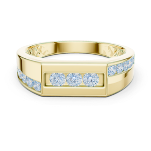 Classic Lab Grown Diamond Engagement Ring in Certified Gold Premium Fine <b>Jewellery</b> Sparkling Elegant Designer Fashion - Product Image 1