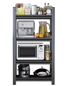 Étagères de rangement métalliques sans boulons à 4 niveaux fabriquées au Vietnam (OEM/ODM) avec garde-corps pour cuisine, garage et entrepôt - Product Image 2