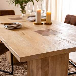 Mesa de comedor Vandana Solace Flux de madera de mango - Product Image 2