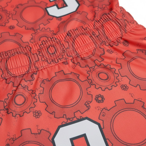 Uniforme de Fútbol Sublimado Personalizado, Conjunto de Camiseta de Fútbol 100% Poliéster, Transpirable, Ropa Deportiva para Hombre, Traje de Entrenamiento, Diseño Rojo - Product Image 5