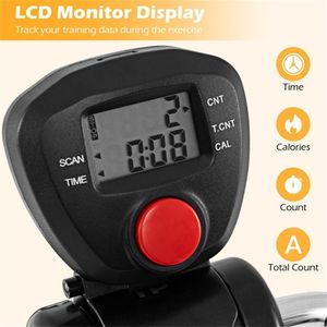 Cyclette Multifunzionale per Allenamento Total Body a Basso Impatto con Massaggio Mani/Piedi, Nero e Arancione - Product Image 4