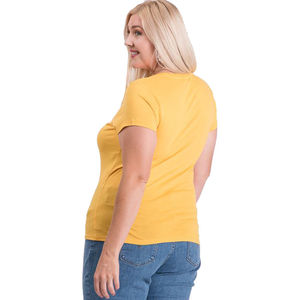 Camiseta Blanca al por Mayor de Alta Calidad, Personalizable con Logotipo, para Mujer, Tallas Grandes - Product Image 4