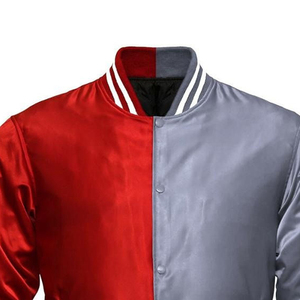 Veste bomber en satin soyeux 100% polyester de qualité supérieure pour hommes Nouvelle arrivée Vestes varsity en satin de soie pour hommes - Product Image 6