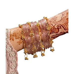 Bracelets décoratifs en verre kashmiri sur mesure, tailles et couleurs variées, vente en gros pour femmes, bijoux de mariage et de fête pour femmes. - Product Image 1