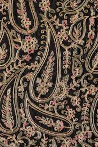 Rich Quality Velvet Embroidery Material with Sparkling Sequins for Wedding Gown Formal Wear and Designer Fashion Collection - Product Image 3