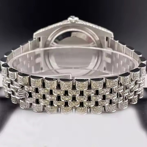 Montre en quartz Moissanite Diamond Pulse Ice pour homme, montre de luxe sertie de diamants, montre de luxe pour homme - Product Image 2