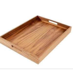 Eco-Friendly Wooden Rectangle Serving Tray & Platter Country Design Business Gift - Product Image 1