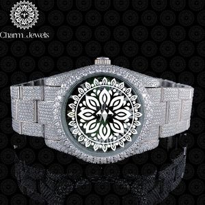 Charm_Jewels Luxury Stainless Steel Round Analog Quartz <b>Watch</b> 38mm Sapphire Crystal Folding Clasp Women - Product Image 1