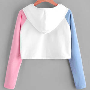 Nueva llegada: Sudadera corta de mujer de última tendencia con cintura con cordón y ajuste informal para un look moderno y casual para el día a día. - Product Image 6