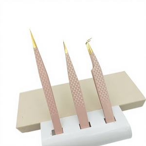 Pince à épiler professionnelle haut de gamme pour sourcils, pointe fine, acier inoxydable, légère, écologique, design luxueux, modèle 300 Pakistan - Product Image 1