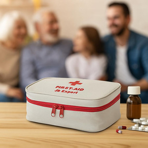 Sac organisateur médical en cuir PU durable de haute qualité pour le stockage de médicaments d'urgence, les voyages et les premiers secours, au prix de gros - Product Image 4