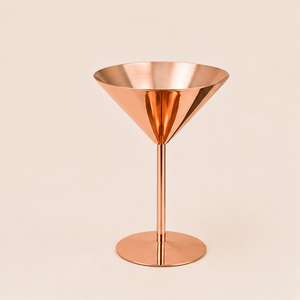 Copa de Martini de Cobre Puro 100% Premium, Elegante Copa de Cóctel con Recubrimiento Metálico para Bar de Lujo, Bodas, Aniversarios y Hogar - Product Image 3