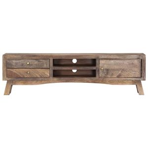Mobile TV in legno massello Mango 55.1 "x 11.8" x 15.7 "in legno massello TV Stand - Product Image 4