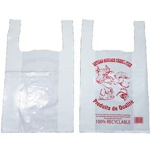 Bolsas para camisetas de HDPE/LDPE con asa de chaleco Impresión en huecograbado Reciclable Durable y elegante para compras en supermercado - Product Image 5