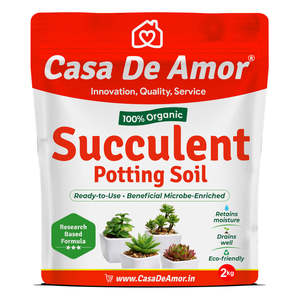 Casa De Amor Grow Bag 100% Biologique Formule Spéciale Basée sur la Recherche pour Toutes les Plantes Succulentes Prête à l'emploi Enrichie en Microbes - Product Image 1