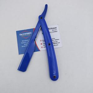 Rasoir droit professionnel de haute qualité à lame exposée en acier inoxydable avec poignée en plastique pour hommes pour le rasage du visage et du corps - Product Image 5