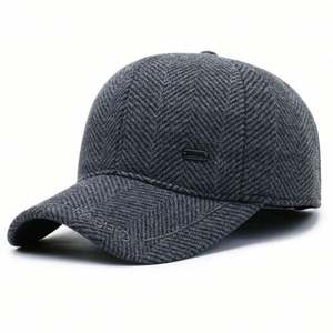 Casquette de baseball chaude automne-hiver très vendue, bon marché, pour sports de plein air, avec protection des oreilles pour hommes âgés, en tissu courant - Product Image 3