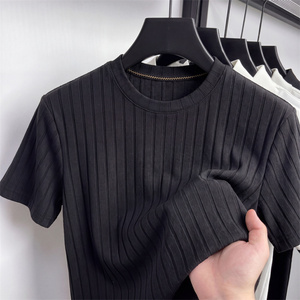 เสื้อยืดผู้ชายขายดี ผ้าฝ้าย 100% สีพื้น คอกลม แขนสั้น ใส่สบายในฤดูร้อน แห้งเร็ว ระบายอากาศดี เป็นมิตรกับสิ่งแวดล้อม - Product Image 4