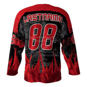 Camisetas de Hockey sobre Hielo Sublimadas Personalizadas con Logotipo del Equipo, Opciones de Sublimación y Sarga, Fabricante de Uniformes de Hockey sobre Hielo OEM - Product Image 6