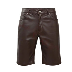 Shorts pour hommes de haute qualité les plus vendus en vente, shorts en cuir sur mesure, vêtements décontractés à la mode pour adultes - Product Image 1