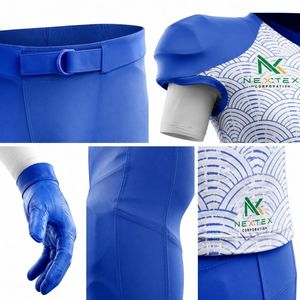 Ensemble d'uniformes de football japonais personnalisés pour hommes, maillot en mesh sublimé, pantalon rembourré, tenue de sport d'équipe, kit d'équipement de jeu, vente OEM professionnelle - Product Image 5