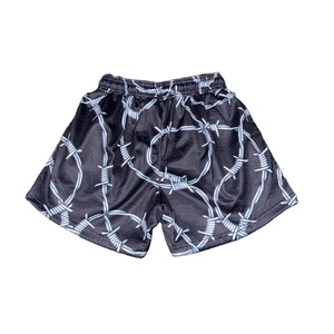 Sublimation Printed Breathable 100% Cotton Casual Athletic Gym <b>Shorts</b> Jogger <b>Elastic</b> Waist <b>Mens</b> Quick Dry Running <b>Shorts</b> Pattern - Product Image 2