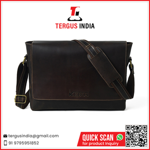 Bolso para portátil de cuero genuino clásico personalizado, bolso de cuero de negocios de alta gama disponible a precio de mayorista. - Product Image 2