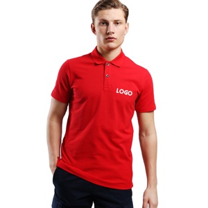 เสื้อโปโลผ้าแคนวาสสำหรับผู้ชายและ100% เสื้อกอล์ฟผ้าคอตตอนแห้งเร็วดีไซน์ใหม่สีพื้นใส่ได้ทั้งชายและหญิง - Product Image 1