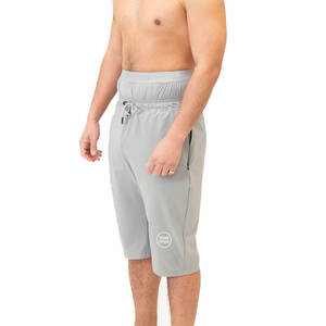 Pantalones Cortos Awrah Baratos con Logotipo Personalizado, Color Blanco Sólido, Pantalones Cortos Musulmanes para la Playa, Pantalones Cortos Awrah de 2 Capas para Hombre - Product Image 1