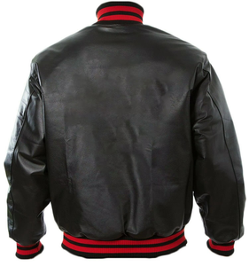 High Quality Letterman <b>Jacket</b> <b>Men</b> Versity <b>Jackets</b> Wool 100% Real <b>Leather</b> Winter Custom Design and Color Black Letterman <b>Jacket</b> - Product Image 6