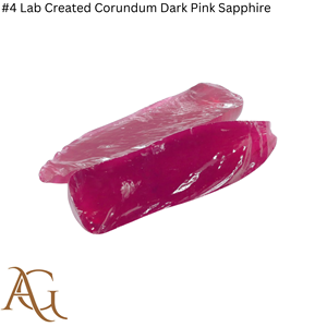 # 4 boules de saphir rose foncé en corindon créé en laboratoire, synthétiques, de fusion par flamme, gemmes simulées, taillées et lapidaires - Product Image 3