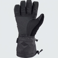 Gants de ski d'hiver unisexes en polyester noir à isolation thermique pour la descente en ski