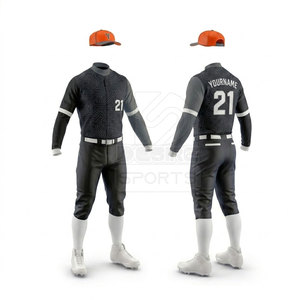 Uniforme de Béisbol Personalizado con Diseño Deportivo, Color y Talla a Medida, Nuevo Estilo, Mejor Calidad, 100% Poliéster, Transpirable y de Secado Rápido - Product Image 3