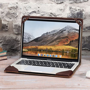 เคสหนังแท้แบบเต็มตัวสำหรับ MacBook Pro รุ่น Crazy Horse สำหรับ MacBook Air กระเป๋าใส่คอมพิวเตอร์พกพา - Product Image 6