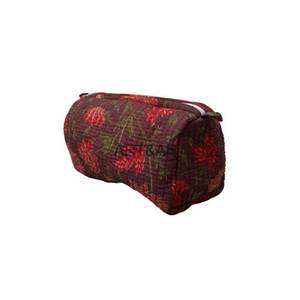 Sac de voyage matelassé en coton, grand format, résistant à l'eau, imprimé floral, avec fermeture éclair à pompon, design personnalisé, écologique, pour toilette, beauté et maquillage - Product Image 5