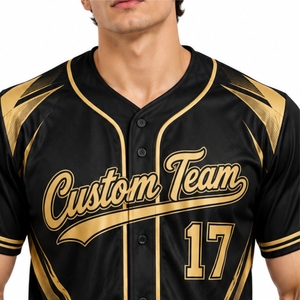 Camiseta de béisbol personalizada para hombre, color personalizado, sublimada, manga corta y número de jugador, ropa deportiva transpirable para actividades de equipo - Product Image 4