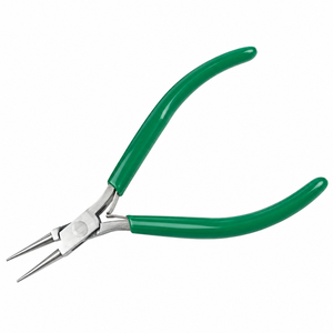 MANAN INSTRUMENTS Green Handle Stainless Steel <b>Round</b> <b>Nose</b> <b>Pliers</b> for Earring Making Light Weight DIY Jewelry Setting Tool - Product Image 3