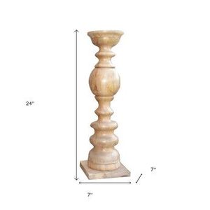 Decorative Wooden Candle Holder Elegant Handmade Design Suitable For Hotels Restaurants And Home Interiors - Product Image 3