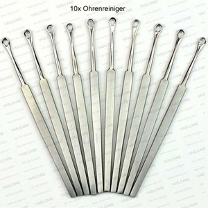 10 Pcs <b>Ear</b> Cleaner Set Stainless Steel <b>Ear</b> <b>Pick</b> Curette and <b>Ear</b> Wax Removal Kit with Spiral and Spring Design Tools by Vaslcare - Product Image 5